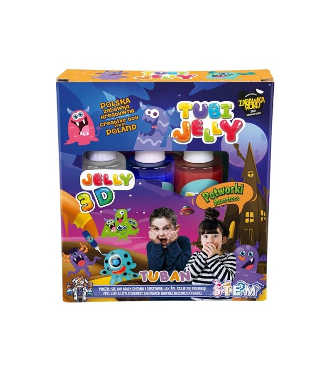 Tuban Conj Tubi Jelly 3col  monstruo